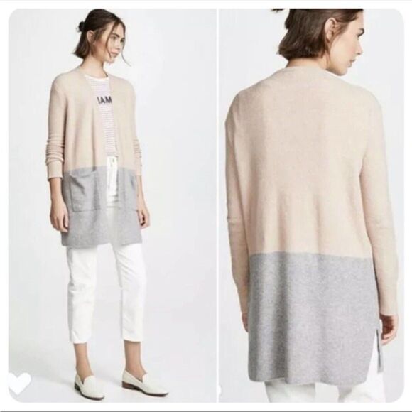 Madewell Kent Colorblock Cardigan In Coziest Yarn S - Picture 2 of 10